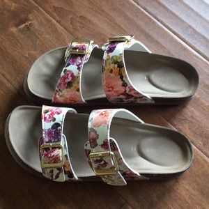 Floral sandals